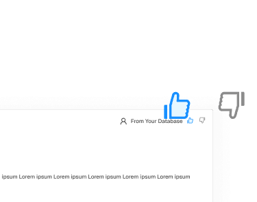 Hiring stage feedback with thumbs up and thumbs down and candidate context