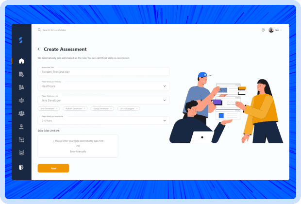 Create Assessment Interface