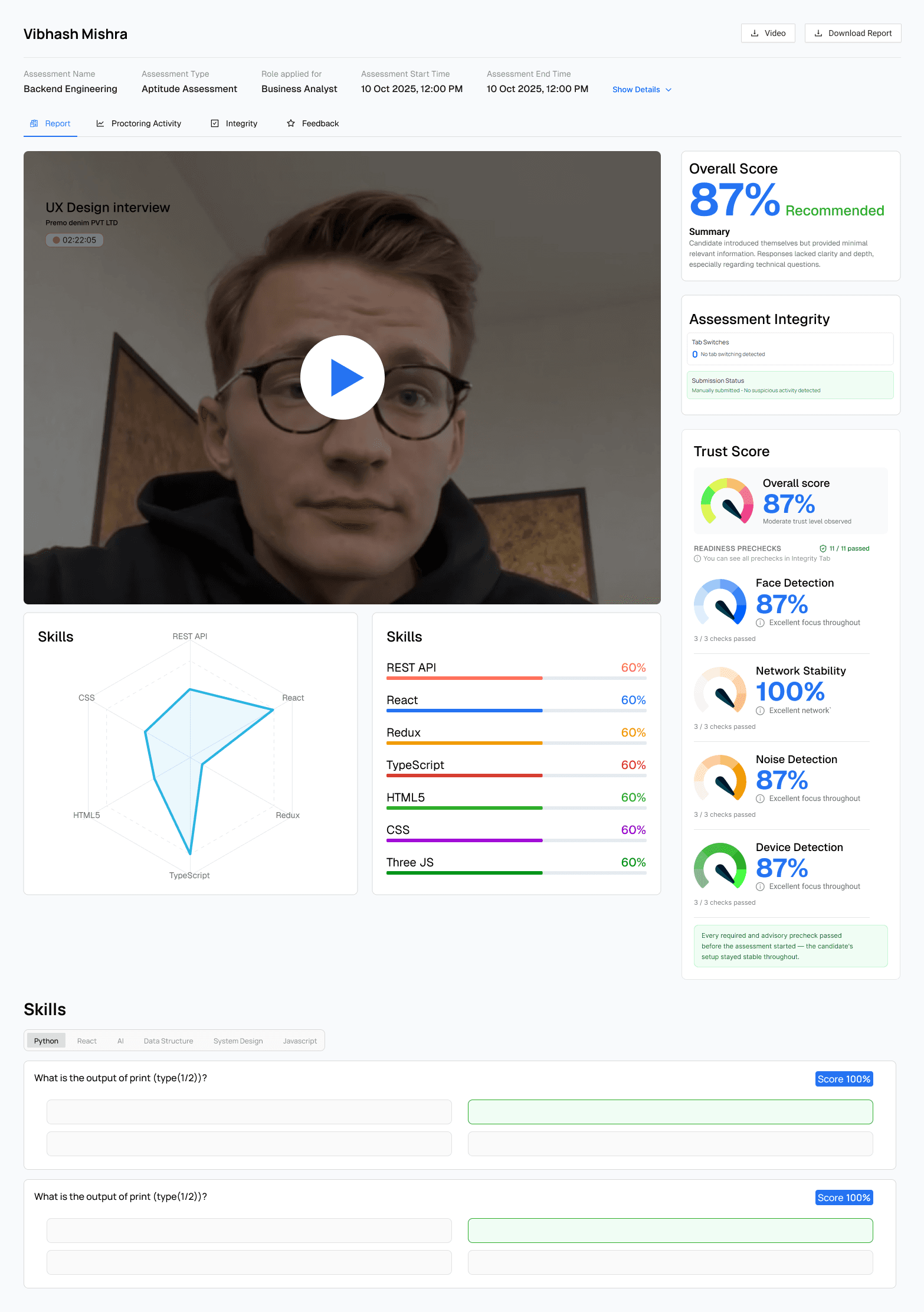 Aptitude - Report